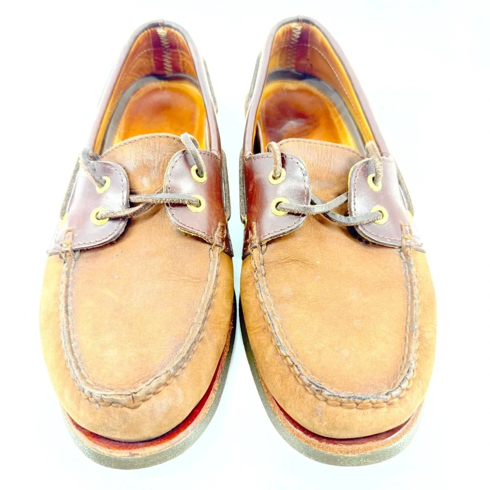Sperry Top-Sider Boat Shoes Mens 11 Brown Leather Loafers Original Cruise Resort